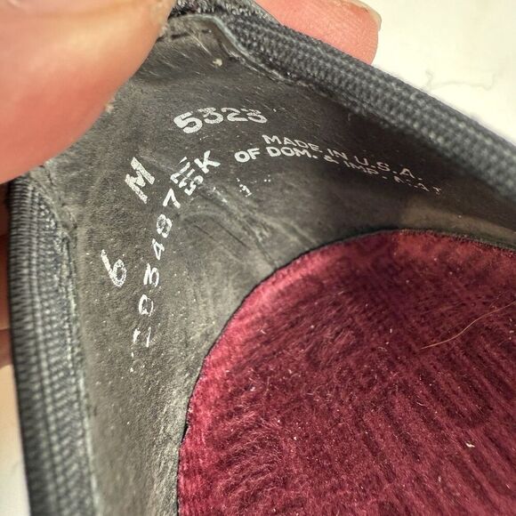 Munro Slip-On Loafer Shoes Size 6M Traveler Black Stretch Fabric Made In USA - Picture 10 of 16